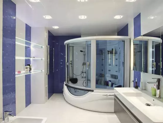 Заказать натяжные потолки для ванной в Москве - цена за м2 с установкой под ключ